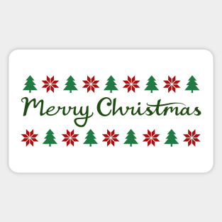 Merry Christmas+Tree+Diamond Pattern Sticker